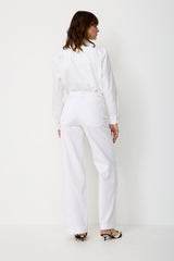 Pantalon Paddock's Marlène en Lin White