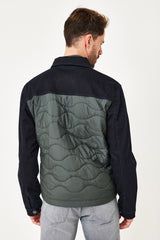 Blouson Bi-Matière Paddock's Denim Dark Blue