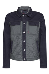 Blouson Bi-Matière Paddock's Denim Dark Blue