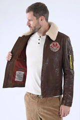 Blouson Aviateur Daytona Dark Cognac