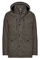 Parka à capuche Repoint Korwin olive