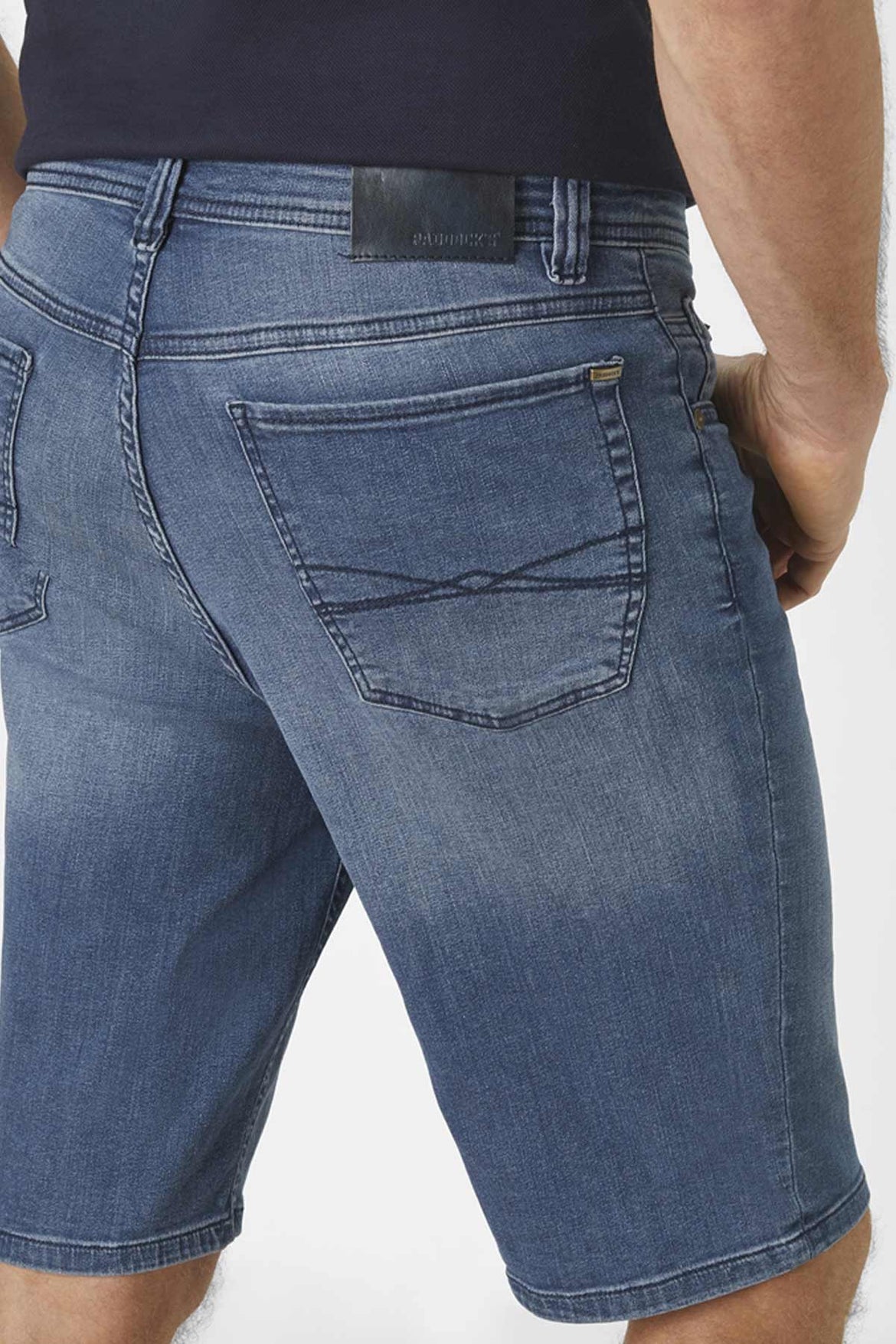 BERMUDA JEAN FEMME BRUSH – BLEU FONCÉ, TAILLE 36/S (ÉTAT TRÈS BON)