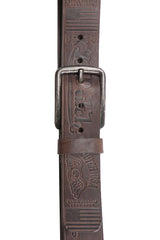 Ceinture Cuir Von Dutch Marron Acide