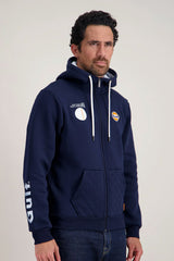 Sweat Zippé à Capuche Gulf Navy