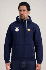 Sweat Zippé à Capuche Gulf Navy