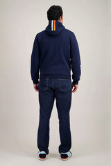 Sweat Zippé à Capuche Gulf Navy