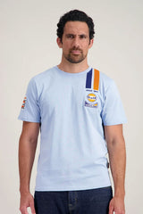 Tee-Shirt M/C Gulf Legend Light Blue