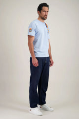 Tee-Shirt M/C Gulf Legend Light Blue