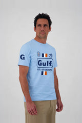 Tee-Shirt M/C Gulf Bold Classics Light Blue