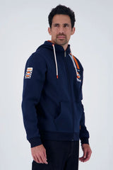 Sweat Zippé Gulf à Capuche Navy