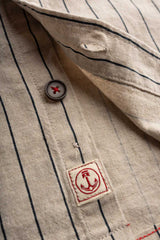 Chemise en Lin M/C Iron And Resin Naturel