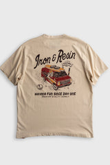 Tee-Shirt M/C Iron And Resin Having Fun Beige
