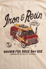 Tee-Shirt M/C Iron And Resin Having Fun Beige