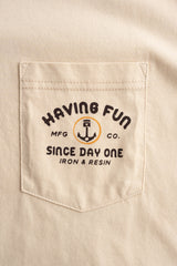 Tee-Shirt M/C Iron And Resin Having Fun Beige