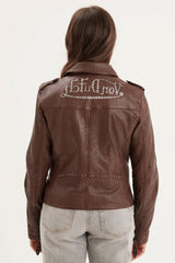Blouson Cuir Femme Von Dutch Bison