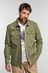Surchemise Daytona Wayne en denim Kaki