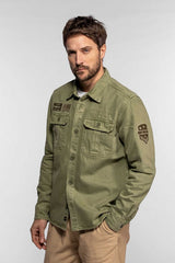 Surchemise Daytona Wayne en denim Kaki