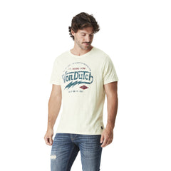 Tee-Shirt Von Dutch Col Rond effet Flammé
