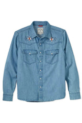 Chemise en Jean's Iron And Resin Bleach