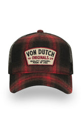 Surchemise à Capuche Von Dutch à Carreaux Rouge & Noir