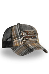 Casquette Von Dutch Baseball Flanelle à Carreaux