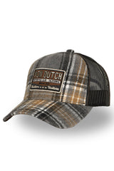 Casquette Von Dutch Baseball Flanelle à Carreaux