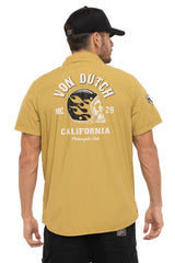 Chemise M/C Von dutch Derek Ocre