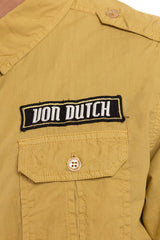 Chemise M/C Von dutch Derek Ocre