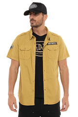Chemise M/C Von dutch Derek Ocre