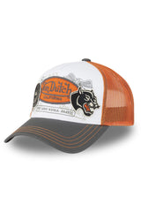 Casquette Von Dutch Trucker Orange Patches