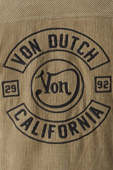 Veste Von Dutch en Velours Côtelé  Camel
