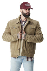 Veste Von Dutch en Velours Côtelé  Camel