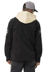Surchemise à Capuche  Von dutch en Twill Noir