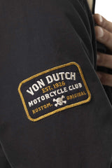 Surchemise à Capuche  Von dutch en Twill Noir