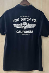Polo Von Dutch Maille Piquée Noir.