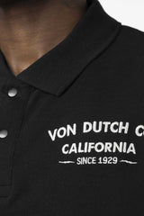 Polo Von Dutch Maille Piquée Noir.