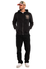 Sweat Zippé Von Dutch à Capuche Anthracite