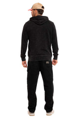 Sweat Zippé Von Dutch à Capuche Anthracite