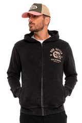 Sweat Zippé Von Dutch à Capuche Anthracite