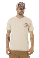 Tee-Shirt Von Dutch Beige Arizo