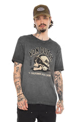 Tee-Shirt M/C Von dutch Gary Anthracite