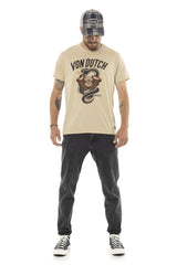 Tee-Shirt Von Dutch Beige VIBRA