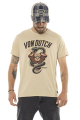 Tee-Shirt Von Dutch Beige VIBRA
