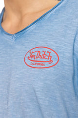 Tee-Shirt M/C Von dutch Pist Bleu