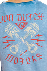 Tee-Shirt M/C Von dutch Pist Bleu