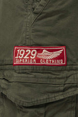 Short Von Dutch Cargot Kaki Avec Badges
