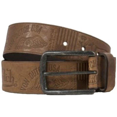 Ceinture Cuir Von Dutch Marron Acide