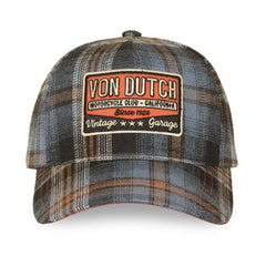 Casquette Von Dutch Baseball à Carreaux