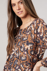 Blouse M/L Deeluxe  Briaka Marron