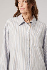 Chemise Rayée Deeluxe Holmy Blue